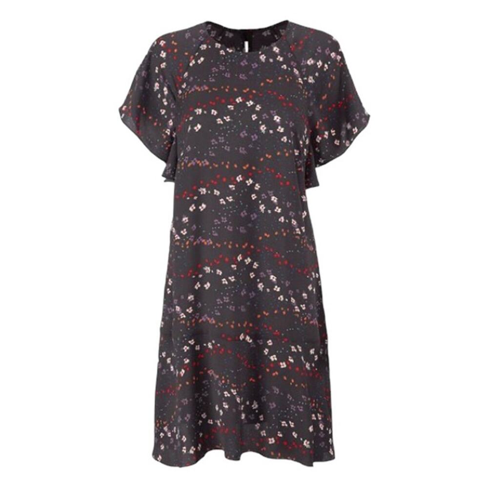 CAbi Muse Floral Dress (Style 3828) - Gray Multi - XS